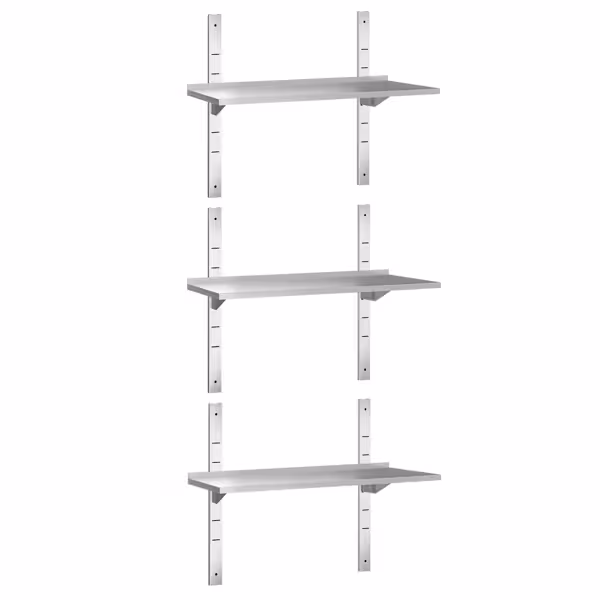 3-laags RVS wandplank PREMIUM - 1200x400mm