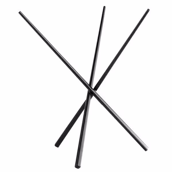 Buffetstandaard ASIA PLUS - zwart gecoat RVS - Hoogte: 200mm
