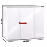 Cameră frigorifică 1,91 x 2,61 m - înălţime: 2,1 m - 8,36 m³