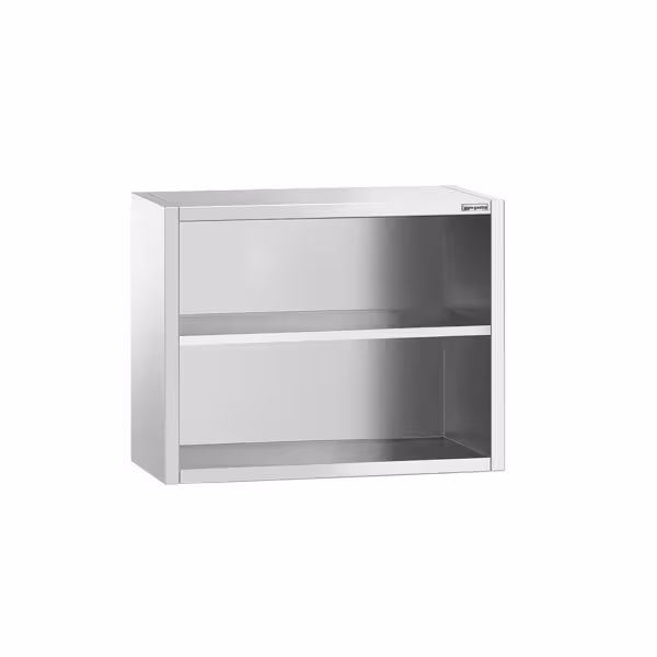 Szafka ścienna ze stali nierdzewnej PREMIUM - 800x400mm - otwarta - 800mm wysokości