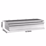 Duvar Tipi Kömürlü Izgara - 1610mm - 4 adet ızgara - ızgara ölçüsü: 1610x689mm