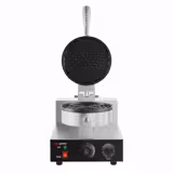 Vohvelirauta - manuaalinen termostaatti - 1,3 kW - Pyöreä - Ø 180 mm - teflon‑pinnoitetut paistolevyt