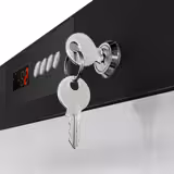 Lagerkühlschrank Edelstahl PREMIUM - 400 Liter - mit 1 Tür - Innenseite der Tür aus Kunststoff