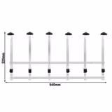 FUCHS | Wall holder for 6 bottles - 0.7 to 1 liter