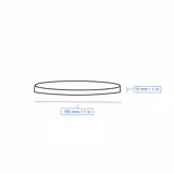 (300 buc) Caserolă meniu reutilizabilă -  ml - Rotundă - Transparent