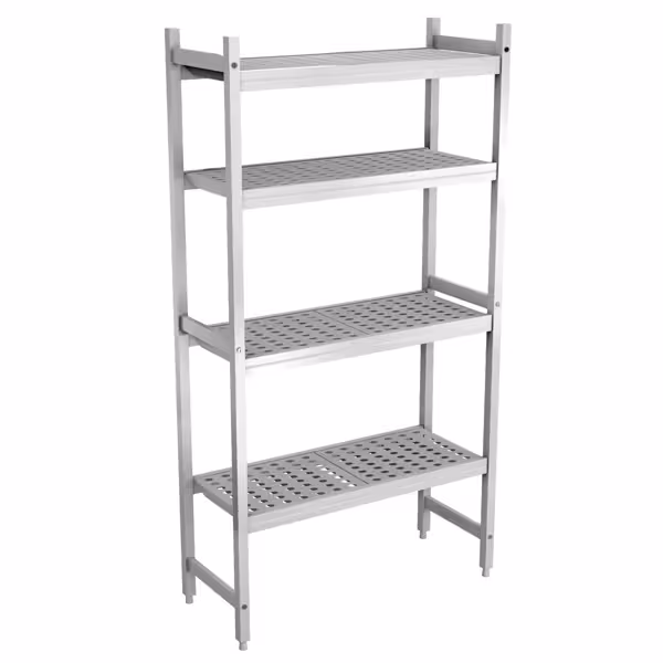 Étagère de base en aluminium - 893 x 1685 mm - Capacité de charge : 450 kg