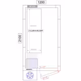 Étagère de base en aluminium - 1315 x 1800 mm - Capacité de charge : 600 kg