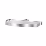 Hood for Pizza Oven - 1110x1047x90mm - Stainless Steel - for POP434E & POP434ED - with motorless