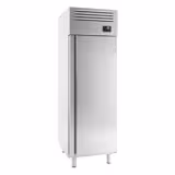 Pékségi fagyasztószekrény Rozsdamentes acél - EN 600x400 - 560 l - akár −18…−1 °C - mit 1 ajtó - Umluftos hűtés, automatikus leolvasztás, belső LED világítás
