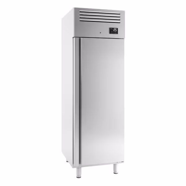 Bakkerij vrieskast RVS PREMIUM - EN 600x400 - 687mm - 560liter - tot -18°C tot -1°C - met 1 deur - geforceerde koeling, LED‑verlichting & automatische ontdooiing