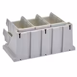 CAMBRO | Versa Organizer – Petite étagère avec 6 récipients – 511×488 mm – gris moucheté