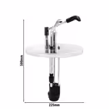 Sausdispenser - RVS - 10L - 225x294x500mm - geschikt voor 10L bak - einstellbarer Dosierung - zonder bak