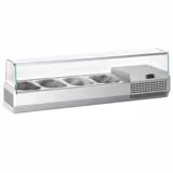 Countertop Prep Well / Refrigerated Topping Unit PREMIUM PLUS - 1328x413mm - 4x GN 1/3