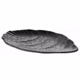 (6 pcs) Tray - GLAMOUR - Melamine - 300x190mm - Height: 15mm - Black