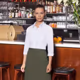 (6 sztuk) Karlowsky - Bistro Fartuch Basic - nasycona zieleń
