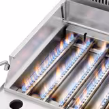 Commercial Gas Lava Rock Chargrill MARIO 700 Series - 800mm - Countertop - Tilting Grill Grid - 700mm Deep - 14kW