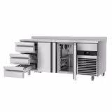 Balcão refrigerado PREMIUM - 1865x700mm - com 2 portas - 3 gavetas - com Rebordo