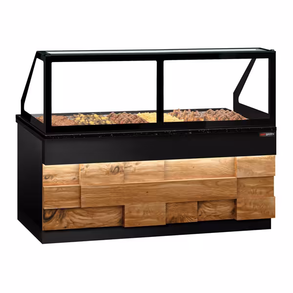 Vitrine de aquecimento 2,1 m - para 6x GN 1/1