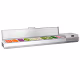 Gekoelde opzetvitrine PREMIUM PLUS - 2300x413mm - 10x GN 1/3