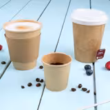(1000 Stück) Pappbecher - 200ml - Ø 80mm - Braun