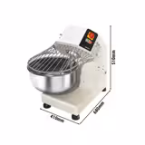 Impastatrice a spirale professionale - 20L / 10kg - 1 velocità - testa fissa - 400V trifase