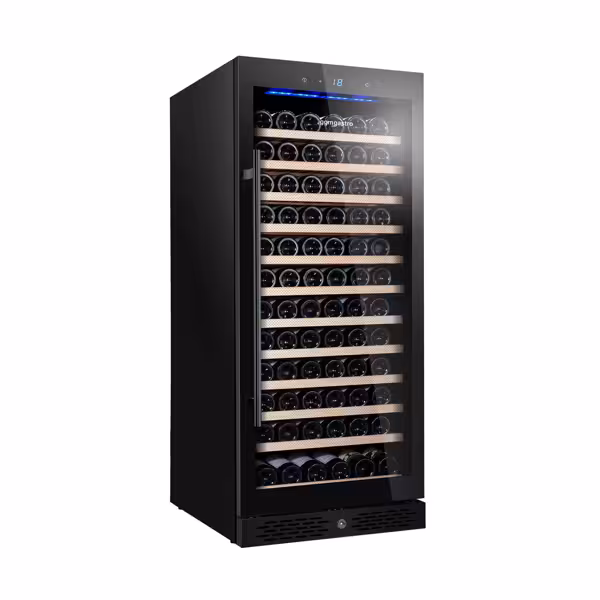 Cave à vin inox ECO – 1 zone climatique – 322 litres – max. 127 bouteilles