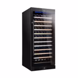 Cave à vin inox ECO – 1 zone climatique – 322 litres – max. 127 bouteilles