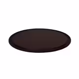 (12 ks) Talíř na pizzu - Polyethylen - Ø 340 mm - Hnědá