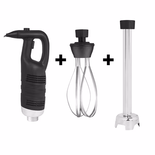 Blender ręczny włącznie ramieniem miksującym 400mm & trzepaczką - 650 W - 1 prędkość