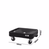 Transport Trolley for Dishwasher Baskets - 58x58cm - with 1 storage area - without handle