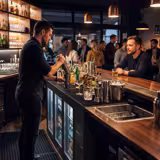 Barkoeledag ECO - Backbar - 2002x513mm - 386l - met 3 glazen draaideuren - Zwart