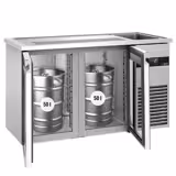 Banco Spillatura Birra - 1550x700mm - 2 Porte in vetro