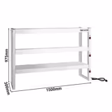 Warmtebrug - 1500x300mm - met drie planken - Hoogte: 975mm