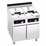 Dubbel elektrisk fritös - 22+22 liter - 44,0 kW - med avtappningskran - elektronisk styrning