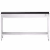 Nerezový pracovní stůl PREMIUM - 1800x600 mm - se spodní policí & s vyztuženou pracovní deskou - vč. žulové pracovní desky