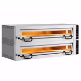 Forno elettrico per pizza - Platea in mattoni refrattari - 1462x1010mm - 6+6 pizze Ø34cm - fino a 450°C - Touch