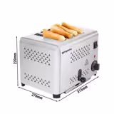 Toaster - 1,8 kW - für 4 Scheiben