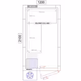 Rayonnage modulaire en aluminium - 1070x460mm - Capacité de charge:600kg