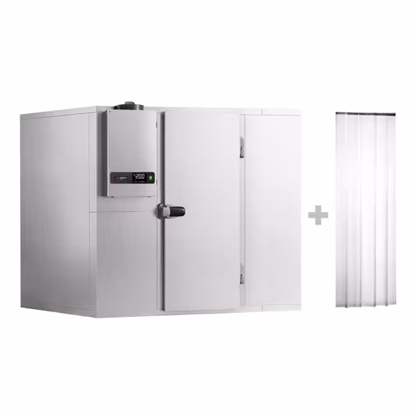Commercial Walk-In Freezer Room - Stainless Steel - 2100x1200mm - 3,16m³ (3160L) - incl. Integral Freezer Unit