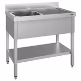 Evier ECO - 1000x600mm - avec fond et 1 cuve à gauche