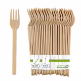 (540 stuks) Herbruikbare vork - 180mm - Naturel