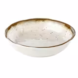 (6 unid) Taça - STONE ART - melamina - 0,6L - quadrada - 200x200mm - Profundidade: 45mm - Branco/Castanho