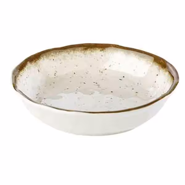 (6 kom) Zdjela - STONE ART - Melamin - 0,60 l - kvadratna - 200x200 mm - složive - Bijelo/Smeđe