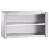 Pensile a giorno in acciaio inox PREMIUM - 1000x400mm - a giorno (senza ante) - 650mm di altezza