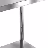 Edelstahlregal PREMIUM - 1200x490mm - mit 4 Ablagen (VERSTELLBAR)