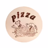 Pizzateller - Πιάτο πίτσας - στρογγυλό - Ξύλο σφενδάμου - Ø 300 mm - με χαραγμένο μοτίβο "Pizzabäcker"