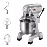 Impastatrice planetaria - da banco - 20L - 1,1kW - 3 utensili in dotazione (gancio, spatola, frusta) - 3 velocità - vasca estraibile - monofase