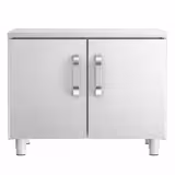 Meuble bas en acier inoxydable - 600mm - 2 portes