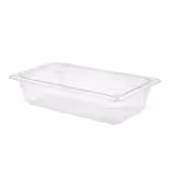 (6 pcs) Polycarbonate Container GN 1/3 - Clear - 3.6L - Depth: 100mm