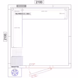 Regalset Aluminium - L-Form - Bautiefe: 360mm - Tragkraft: 600 kg